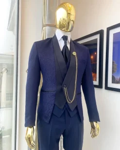 A Reloaded Midnight Blue “Lugard” suit from our Equilibrium ss21 collection