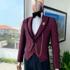 A Reloaded “Ragnar” peak lapel short cut tuxedo Suit