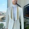 A Reloaded “Vegas” Monochrome Ivory White Shawl Lapel Suit