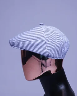 A Seersucker (Rail Road Stripe) Kangol Cap