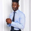 A Skye Blue, Cut-Away Collar Business Shirt