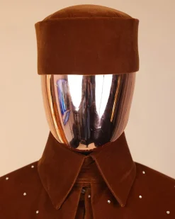 A Syrup Brown Italian Velvet Hat