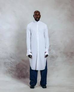 A Tattersall Check, Blue & Black “Manthis” With Black Velvet Taping Kimono