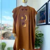 A Tawny brown Connected embroidery Agbada