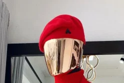 A Tomato Red beret hat