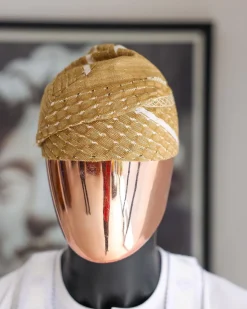 A Tortilla Brown Yoruba Traditional African Hat Or Fila