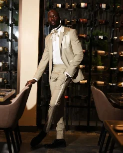 A Trout Grey Relayed Silk Placement, Knitted, Single Button, Notch Lapel Dinner Tuxedo Suit
