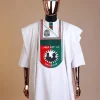A White , LP(Labour Party) Pattern Embroidery Agbada