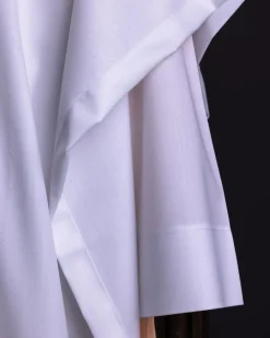 A White, scattered pointed zeros with keke Elemu embroidery details agbada