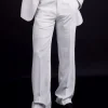 A Wide Cut, Ivory White, Belt Loop Pant