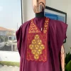 A Wine, Precision 3D Imagery Embroidery Agbada