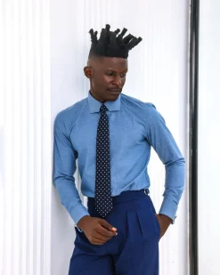 A Zero Pressure, Navy Blue shirt.
