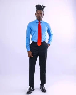 A Zero Pressure, Navy Blue shirt.