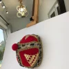 African IBO Red Royal Traditional Hat With Gold Adornment