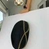 African Traditional Black and Gold Lines ceremonial hat