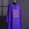 An Aesthetic purple, bloom & gloom pattern with keke Elemu embroidery details Agbada