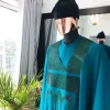 An Emerald Green Agbada with Swarovski Stone Embroidery
