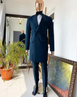 An Emerald green “Oranmiyan” trench blazer suit