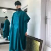 An Emerald Green with Embroidery Agbada