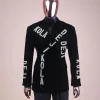 An “inscribe” your name charcoal black soaked velvet peak lapel wrap tuxedo suit
