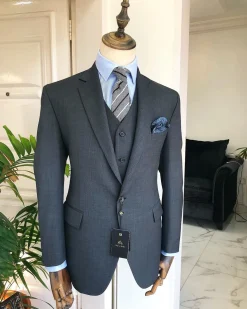 An “Irish” Grey Notch Lapel corporate suit.
