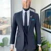 An Iron Grey – Jorgecarli super 140’s- “Board Room” notch lapel suit
