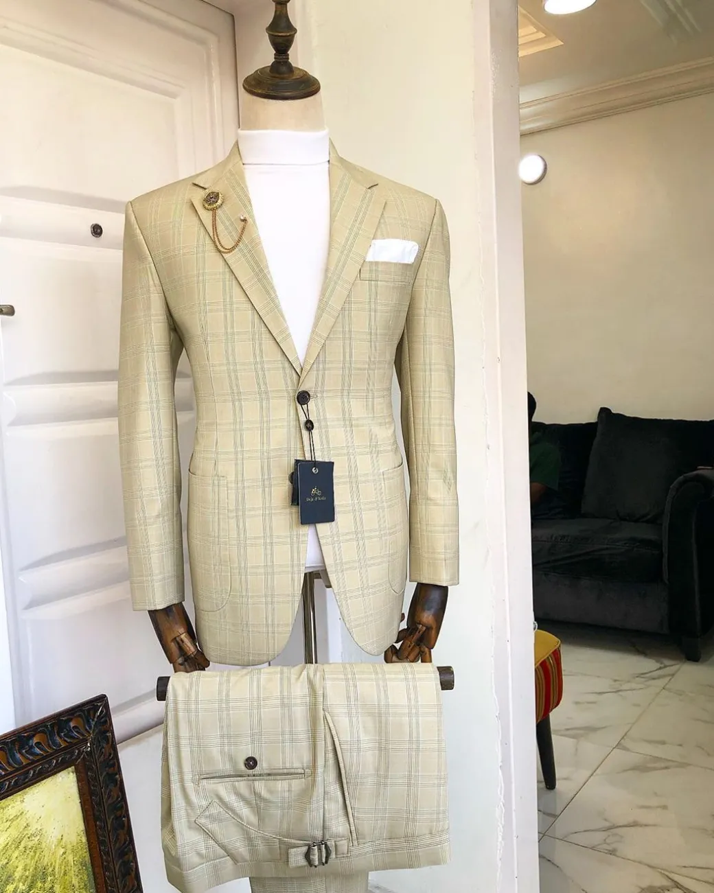 An Ivory White “No Longer At Ease” Suit
