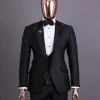 Dispersed Root Floral Black Suit