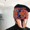 Light Blue, Orange, Red and Yellow Embroidery Yoruba Fila/hat