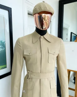 The “battle of Midway” tortilla brown, polished combat chinos suit