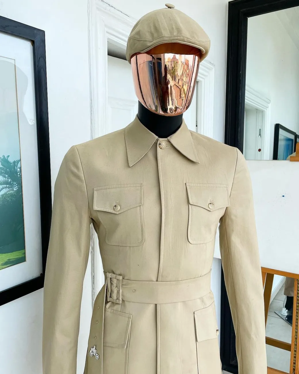 The “battle of Midway” tortilla brown, polished combat chinos suit