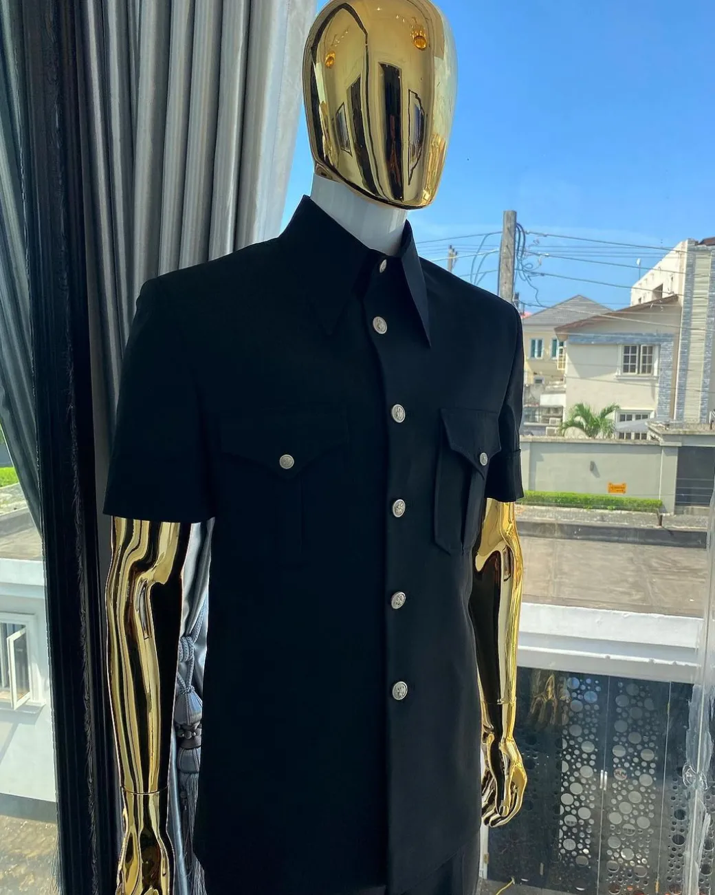 The Black Vintage “Havana” French Safari Suit