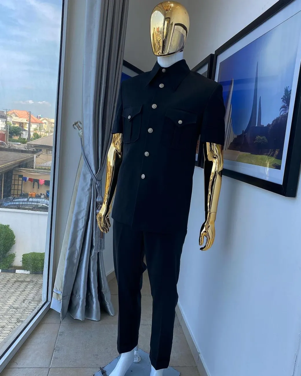 The Black Vintage “Havana” French Safari Suit