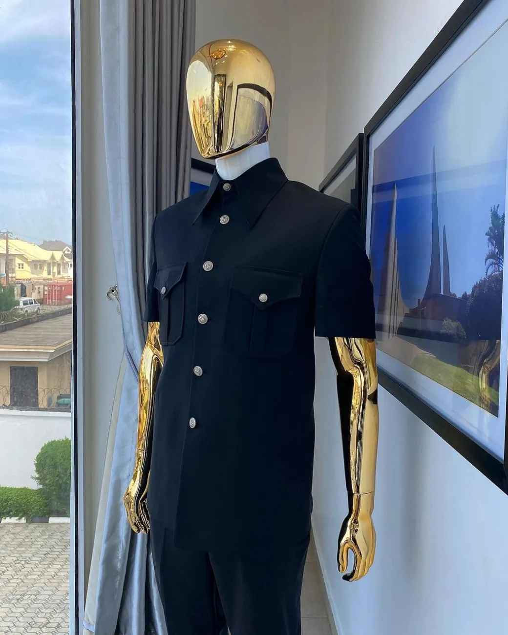 The Black Vintage “Havana” French Safari Suit