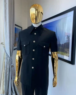 The Black Vintage “Havana” French Safari Suit