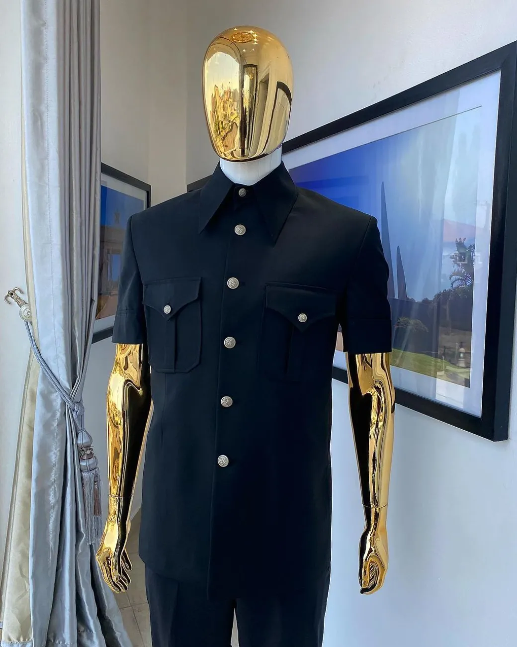 The Black Vintage “Havana” French Safari Suit
