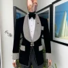 The “Jackson”, Gold Trim bling layered shawl lapel tuxedo suit