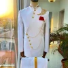 The Pure White “Vajiralongkorn“ Men’s Safari Royal Ceremonial Suit
