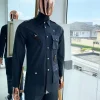 The reloaded vintage anchor grey “Havana” French safari shirt