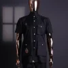 The reloaded vintage black “Havana” French safari shirt