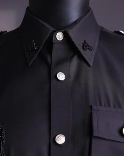 The reloaded vintage black “Havana” French safari shirt