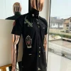 The Reloaded vintage charcoal black “Havana” French safari shirt