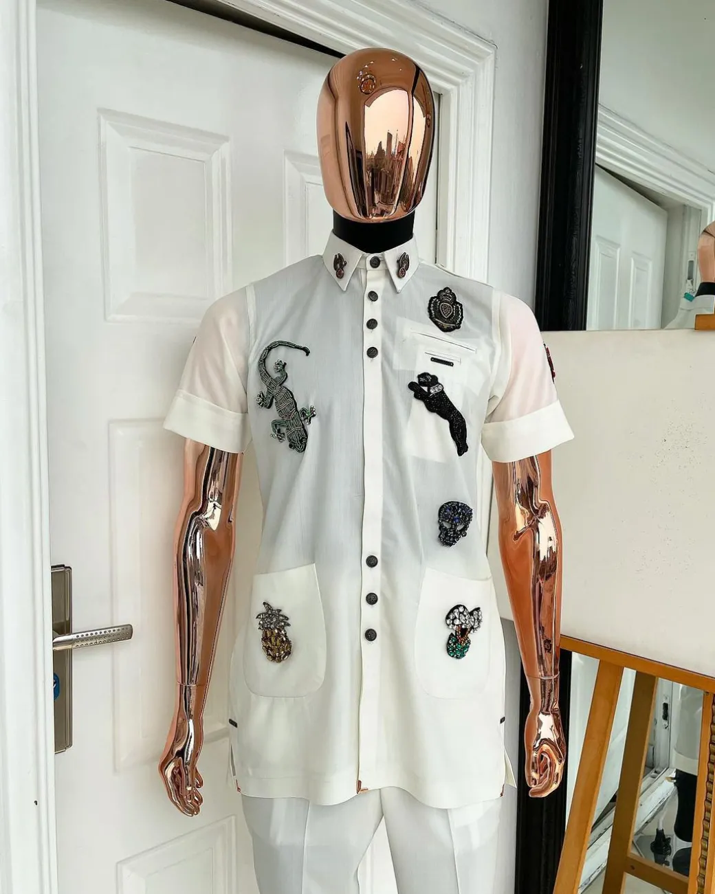 The reloaded vintage ivory “Havana” French safari shirt