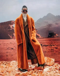 The Rust Brown Overall Fur-Coat.