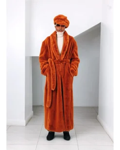 The Rust brown Overall Fur-Coat.
