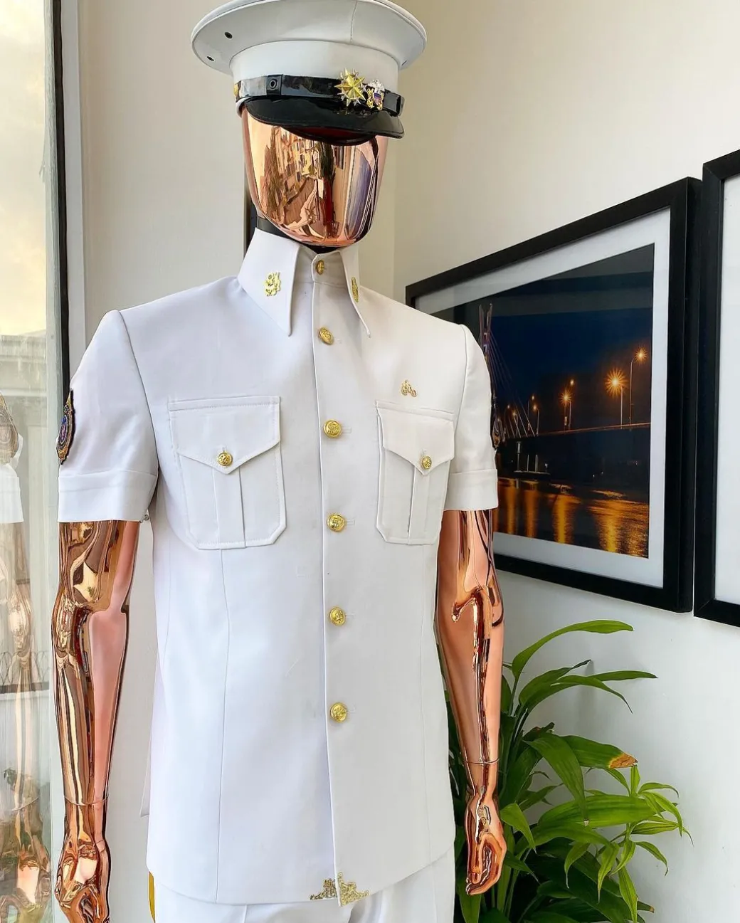 The Snow White “Pearl Harbor” Vintage “Havana” French Safari Suit