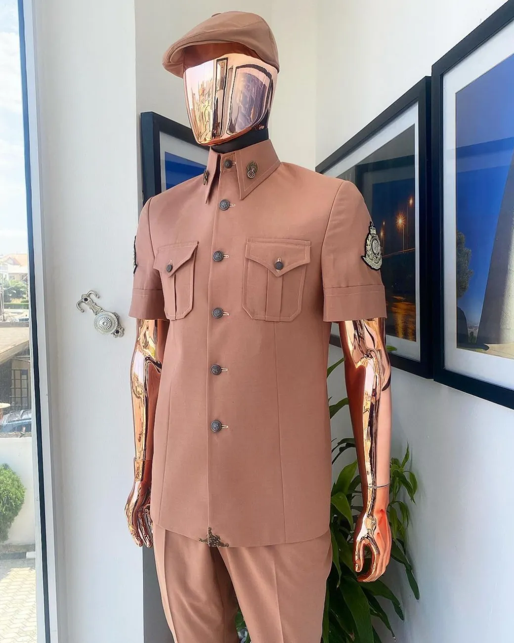 The vintage “Havana” Fawn Beige French safari suit