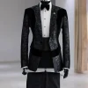 The Wrap On Black Suit