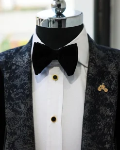 The Wrap On Black Suit