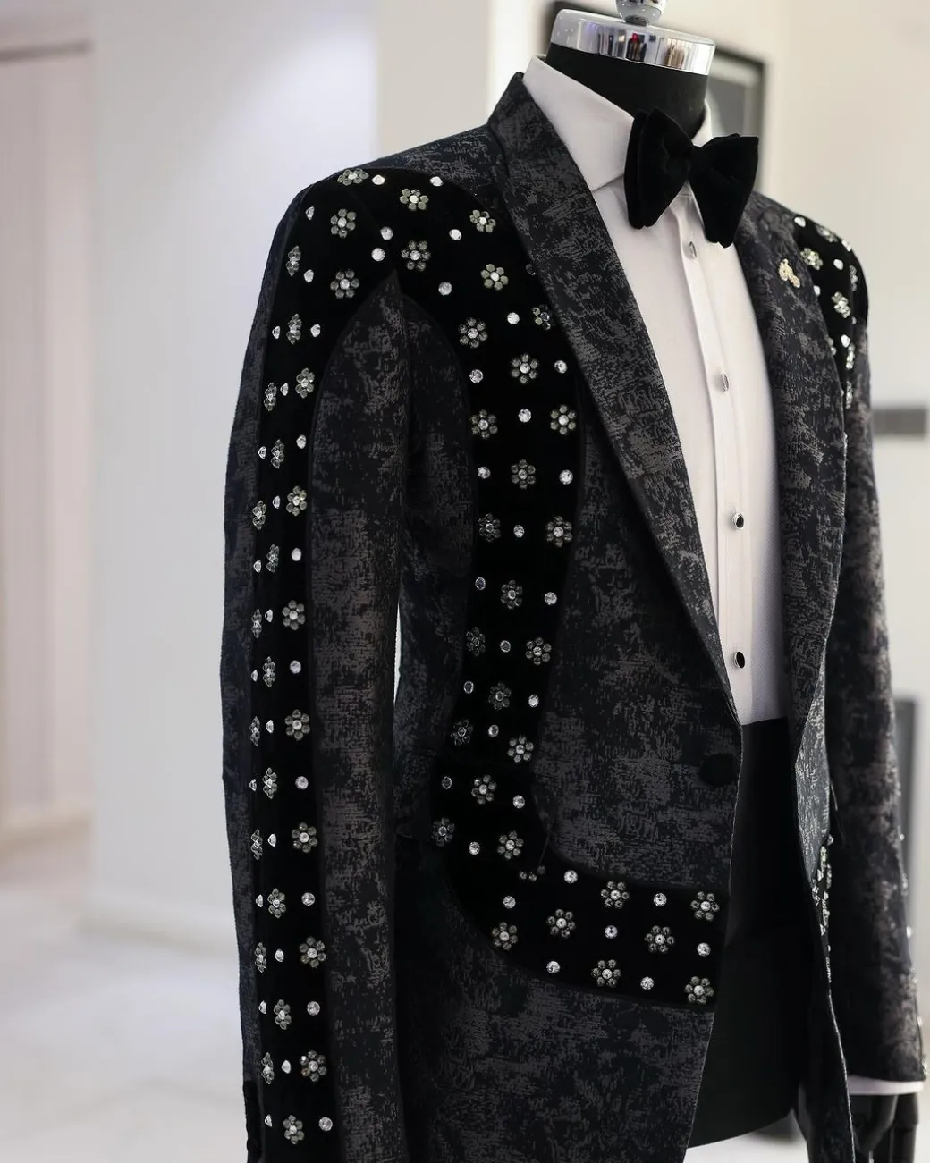 The Wrap On Black Suit 2